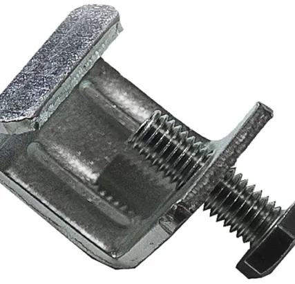 Фото №0 Скоба зажимная с болтом оцинкованная