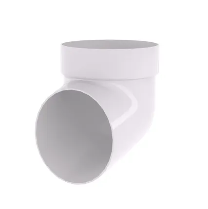 Фото №0 Колено сливное ПВХ, Белый Grand Line Standart