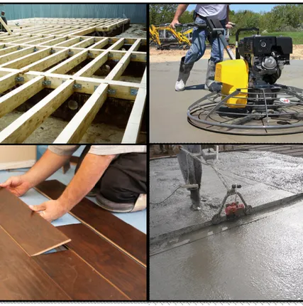 Фото №0 Выравнивание пола устройством стяжки от 30 до 70 мм