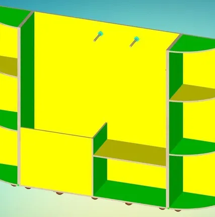 Фото №0 Л-40.55 Стеллаж «Универсал» для спортивного инвентаря и игрушек.