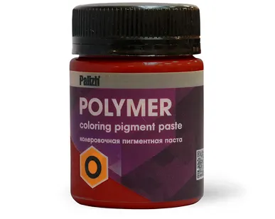 фото Паста колеровочная ПОЛИМЕР "О" (красный оксидный) 1,2 кг