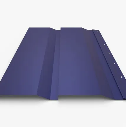 Фото №0 Сайдинг Металлический сайдинг «Корабельная доска» 0.47-0.50 мм RAL 5002, Ультрамарин