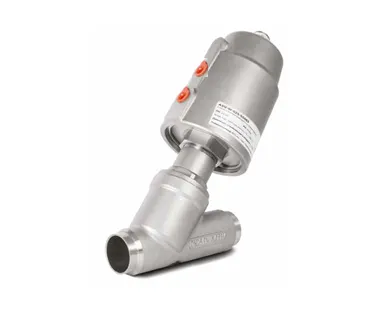 фото Отсечной угловой клапан с пневмоприводом PNV одностороннего действия под приварку AISI304