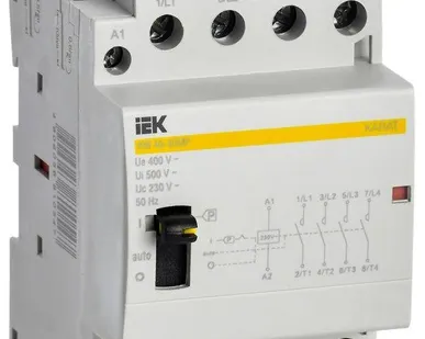 фото Контактор модульный КМ40-40МР AC с ручным управ. KARAT IEK MKK22-40-40