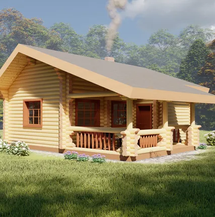 Фото №0 Производство и строительство бань из оцилиндрованного бревна