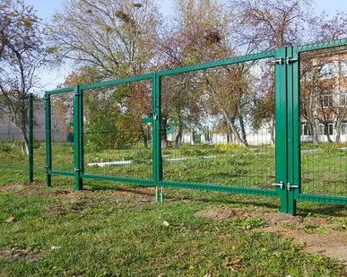 фото Ворота распашные для 3д забора "Small" 4000х2000 мм