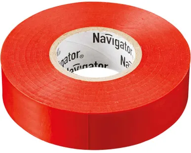 фото Изолента ПВХ 15мм (рул.20м) красн. NIT-B15-20/R Navigator 71104