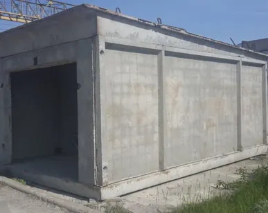 фото Строительство бетонных гаражей