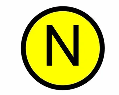 фото EKF Наклейка "N" (d20мм.) EKF PROxima