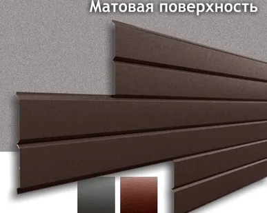 фото Сайдинг металлический Евробрус 15х245 (0,45) Матовый полиэстер (СТ-Р)