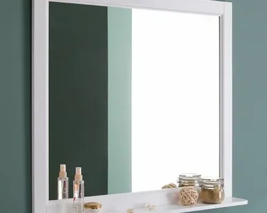 фото Зеркало Aquanet Бостон М 100 белый