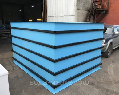 фото Ёмкость наземная прямоугольная 20 м3 в металлокаркасе