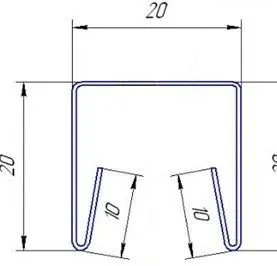 Фото №0 Планка П-образная заборная 20 2м/3м Quarzit lite