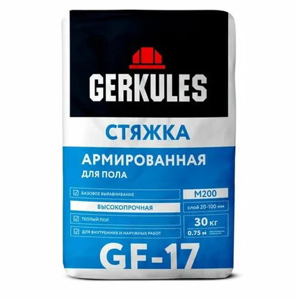 Фото №0 Стяжка для пола Геркулес GF-17, 30кг