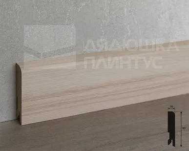 фото Лука Плинтус МДФ Лука Пл 80МДФ.2400.Point line 24105 Дуб арктик
