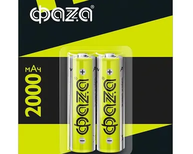 фото Аккумулятор AA 2000мА.ч Ni-MH BL-2 (уп.2шт) ФАZА 5002975