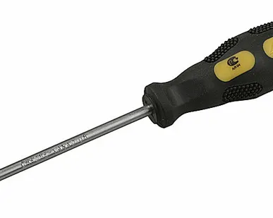 фото Отвертка STAYER "MASTER" HERCULES, Сr-V, противоскользящая рукоятка, SL 6,0 х 38 мм