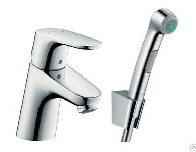 фото Смеситель HANSGROHE Focus для раковины 70 мм с гигиеническим душем 31926000