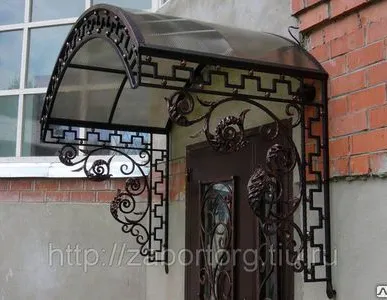 фото Кованые козырьки