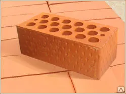 фото Кирпич керамический
рядовой пустотелый утолщенный марка – 150