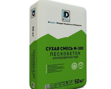 фото Пескобетон М300 De Luxe 50 кг