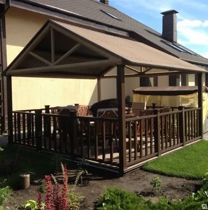 Фото №0 Забор из ДПК