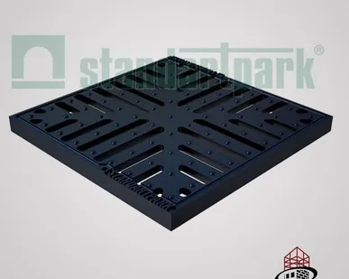 фото Решетка водоприемная Basic РВ-28.28 снежинка чугунная