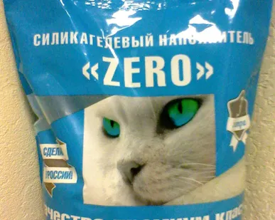 фото Силикагелевый наполнитель ZERO для кошачьей гигиены