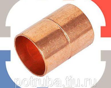 фото Муфта медная переходная однораструбная 22ах12, пайка