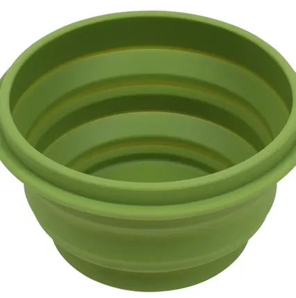 Фото №0 Миска силиконовая с крышкой оливковая 1000 мл. Track