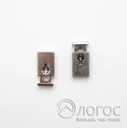 Фото №0 Фиксатор пластик прямоугольный, никель