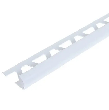 Фото №0 Раскладка под плитку Идеал наружная Белая / 001 8 мм 2,5 м Нп8 001/БЕЛ