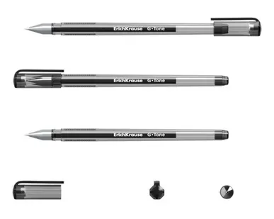 фото Ручка гелевая ЭРИХ КРАУЗЕ узел 0,5/лин. письма 0,4 мм черная Джи-тонн (17810)
