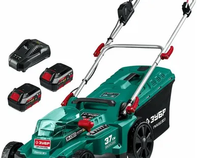 фото ЗУБР 36В бесщеточная газонокосилка ГКЛ-3736-42