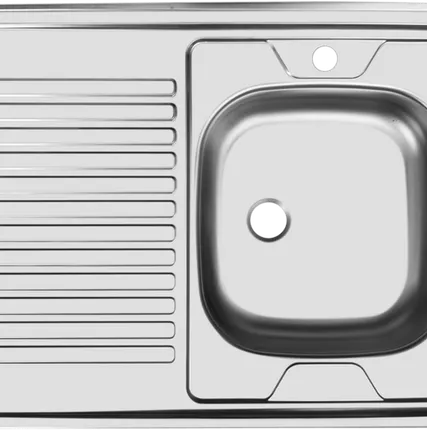 Фото №0 Мойка нерж. накл. "Юкинокс" ECO-4 (без выпуска,выход 1 1/2") 60*80 ПРАВАЯ