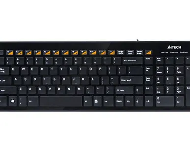 фото Клавиатура проводная A4Tech KX-100, USB, Black
