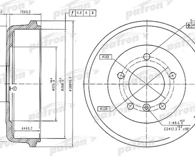 фото PDR1096 Барабан тормозной