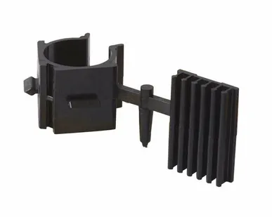 фото Клипса для ножек под цоколь ПВХ, пластик, черный