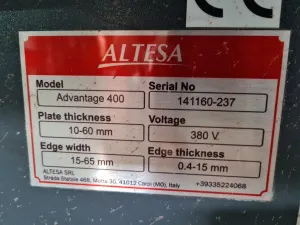 Фото №9 Кромкооблицовочный станок Altesa Advantage 400 Б/У в Электростали