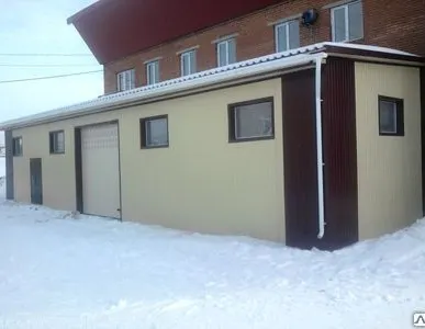 фото Строительство пристройки автостоянки к зданию