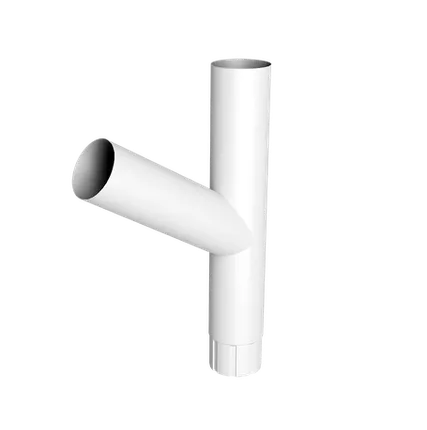 Фото №0 Тройник Ø90 Vortex Mix PE RAL 9003 сигнальный белый