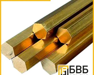фото Шестигранник латунный ЛС59-1