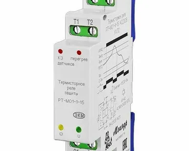 фото Реле защиты двигателя термисторное РТ-М01-1-15 УХЛ4 230В AC Меандр A8302-16939183