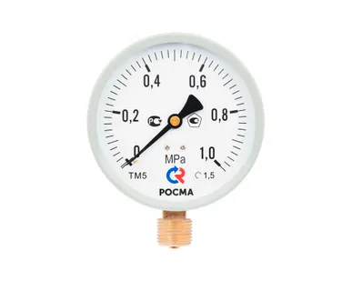 фото Манометр ТМ-510Р.00 (0-1,0МПа) (д100мм) М20х1,5  кл.1,5  М2 радиальный РОСМА