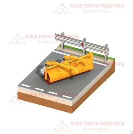 Фото №0 Щетка задняя на МТЗ-82 «ЩЗ-МТЗ.00» с приводом и опорными