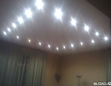 фото Натяжной потолок под ключ: доставка, установка