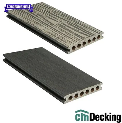Фото №0 Террасная доска из ДПК CM Decking "Zebrano" цвет: Бежевый, 138x23 мм (цена м2)