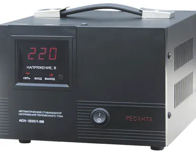 фото Однофазный электромеханический стабилизатор АСН- 1 500 /1-ЭМ