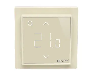 фото Терморегулятор интеллектуальный DEVIreg Smart с Wi-Fi 16А беж. DEVI 140F1142