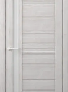 фото Межкомнатные двери ALBERO "Невада" Жемчужный/Мателюкс (ДО)